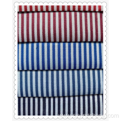 TC Shirt Polyester Cotton Strip Fabric